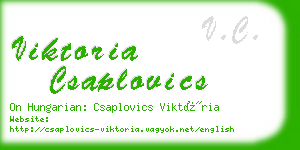 viktoria csaplovics business card